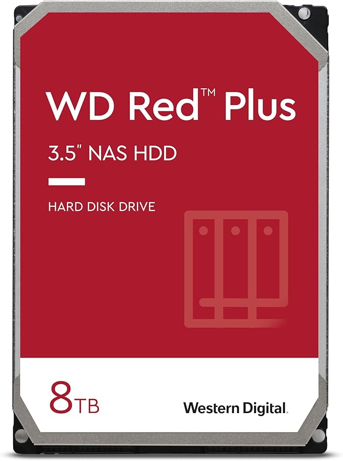 WD Red 8TB NAS Internal Hard Drive - 5400 RPM Class SATA 6 Gb/s 256 MB Cache CMR 3.5 - WD80EFAX