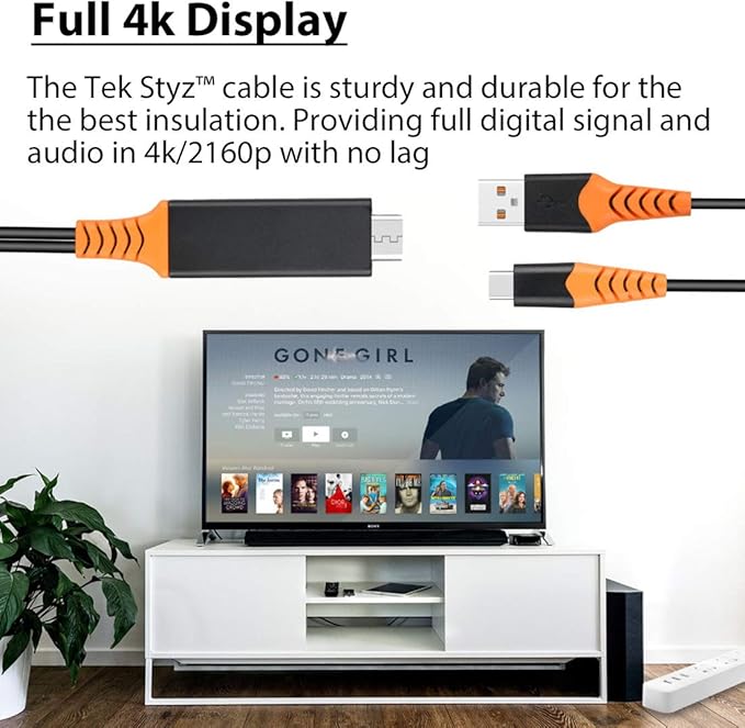 PRO USB Type-C HDMI Compatible with Motorola Razr 40 at 8k/4k Plus Power 6ft/1.8M Cable:Full 4k 2160p@60Hz/8k 7680x4320@30Hz Thunderbolt 3/4