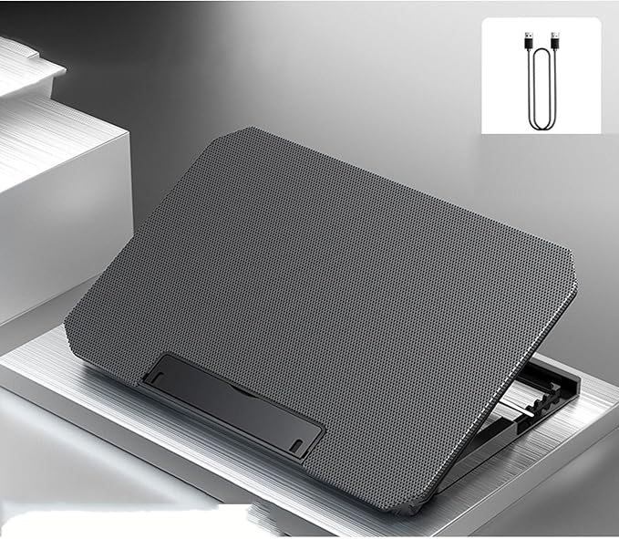 Gaming Laptop Cooling Pad with 2 Fan 2 USB Port Tablets Stand for Notebook Cooling Pad Adjustable Holder Bracket