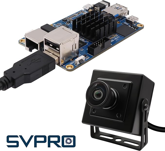 SVPRO 16MP USB Camer 120° Wide Angle Distortion-Free Webcam for Computer Laptop Embedded Video Camera with IMX298 Sensor for Machine Vision USB2.0 Industrial Camera for 3D Printer