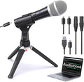 Audiobook Recording Equipment for Home USB/XLR Dynamic Microphone Noise-Canceling Handheld Studio Mic Kit Ideal for Reading Aloud Narration Voice-Over Work