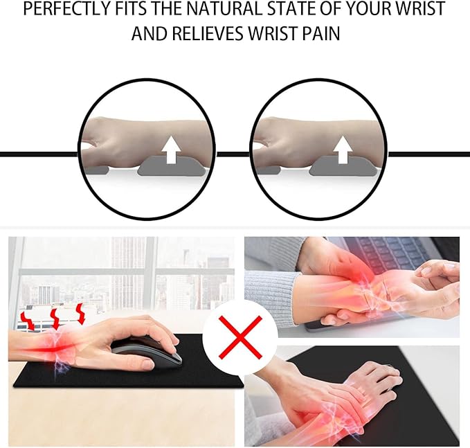 Keyboard Wrist Rest and Mouse Pad Wrist Rest Set with Coasters [4Pcs] Memory Foam Easy Typing Pain Relief Non-Slip Rubber Base for Computer Laptop Home &amp Office Bible Verse Philippians 4-13