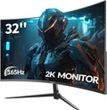 ZZA 32 Inch Monitor - 2K Resolution 165Hz/180Hz1440p Monitor 1ms Response Time FreeSync &amp G-Sync HDR10 122% sRGB Coverage DP/HDMI32 Inch Computer Monitor VESA Mount Compatible
