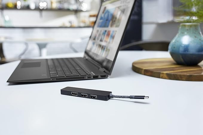 HP Elite USB-C Hub with 90w USB-C Port and Charging with USB-A HDMI Ports (4WX89AA)