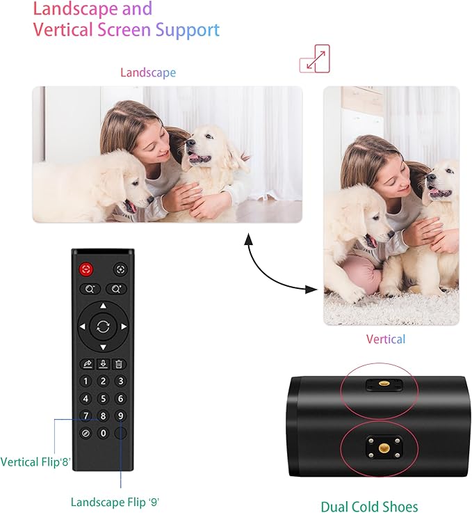 4K PTZ Webcam Live Streaming Camera with 10X Optical Zoom Al Face Tracking Autofocus HDR USB/HDMI/RJ45 Outputs for Video Conferencing Live Streaming Zoom &ampTeams Vertical &amp Horizontal Sw