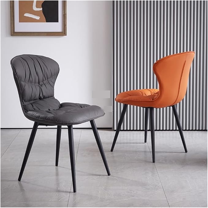 Adjustable Office Computer Chair with Armrest Dining Chairs Room Furniture Simple Back Chair Hotel Cafe(Dark Green)