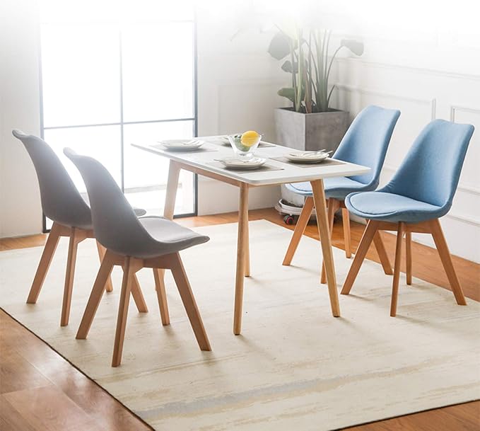 Mlaea Computer Racing Gaming Chair Conference Reception Work Chair with Wood FrameTV Station Lounge Laboratory Chair 48 * 60 * 82CM(Color:#7)