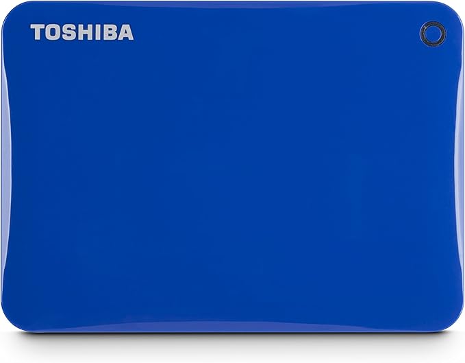 Toshiba Canvio Connect II 2TB Portable Hard Drive Blue (HDTC820XL3C1)
