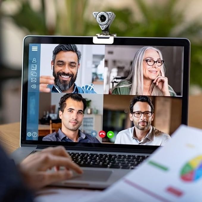 Aluratek HD 1080P Video Webcam for PC MAC Desktop &amp Laptop Video Call Conference USB