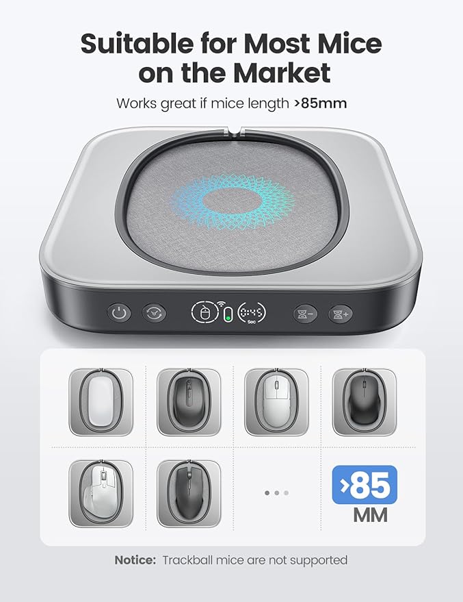 meatanty Undetectable Mouse Mover with APP Remote Control and Timer Function Super-Silent Mouse Jiggler Device Move Randomly Automatic Wiggler Shaker Giggler Keep Computer Laptop Active