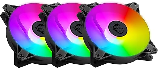 MSI MPG F120 ARGB-3B - 1200 RPM 120mm Anit-Vibration ARGB Fans