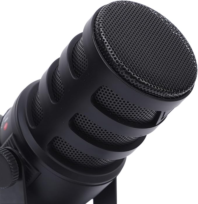 Zopsc Professional Dynamic Microphone USB XLR Mic with Multi Function Knob Adjustable Metal Bracket for Live Recording Gaming Karaoke