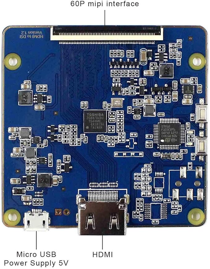 VSDISPLAY for 3D Printer Replacement Display5.5 Inch LS055R1SX04 1440X2560 2K IPS LCD Screen with to Mipi LCD Controller Board