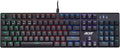 acer Nitro Gen 2 Wired Gaming Keyboard - RGB Illuminated Keyboard | 100% Anti-Ghosting (N-Key Rollover) | Mechanical Axis | Ergonomic Arc Keycaps | Embedded Multimedia Keys (Pack of 1)
