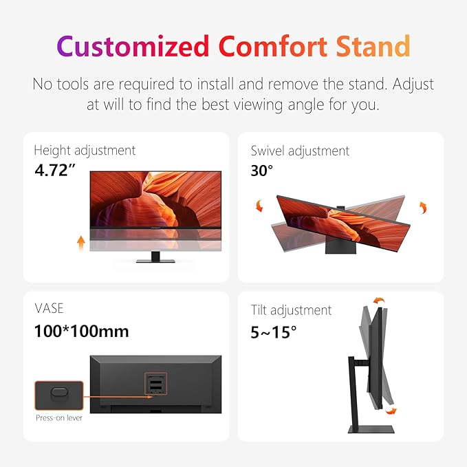 INNOCN 40 WQHD 3440 x 1440P 144Hz Ultrawide Monitor Gaming FreeSync HDR400 21:9 PC Computer IPS Screen Split PIP/PBP for Editing/Gaming USB C 90W HDMI DP Black