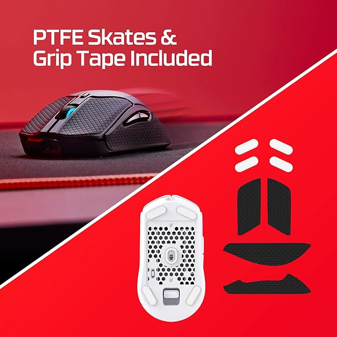 HyperX Pulsefire Haste 2 – Wireless Gaming Mouse- Ultra Lightweight 61g 100 Hour Battery Life Dual Wireless Connectivity Precision Sensor - Black