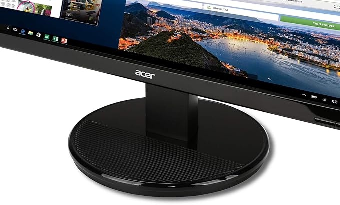 acer K202HQL Abi 19.5 HD (1366 x 768) NTSC 72% Color Gamut Tilt VESA Compatible Monitor for Work or Home | 1 x HDMI &amp VGA Port Black