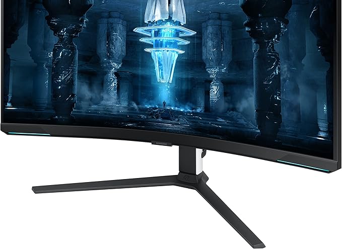 Samsung 2022 32'' Odyssey Neo G8 4K UHD 165Hz 1ms G-Sync 1000R Curved Gaming Monitor Quantum HDR2000 AMD FreeSync Premium Pro Ultrawide Game View DisplayPort HDMI Black (Renewed)