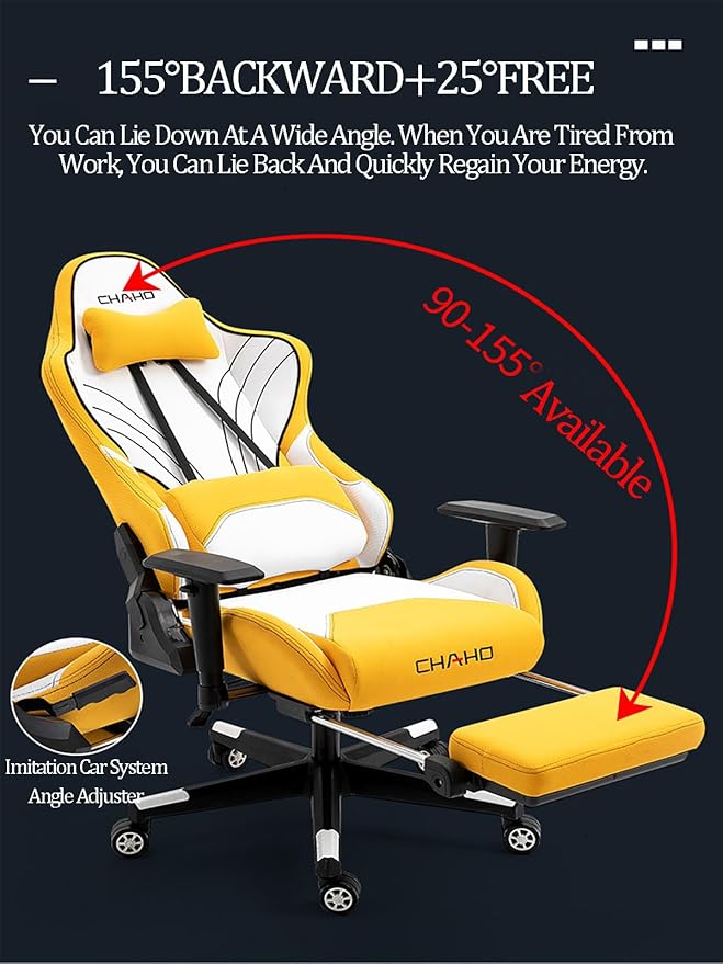 Computer Chair Gaming for Adults Office Chair with Foot Rest and Lumbar Support Ergonomic Heavy Duty Design Big and Tall Desk Chair Video Comfortable Nofootrest Blue