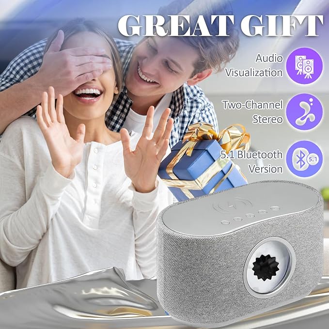 Ferrofluid Speaker Ferroflud Music Audio Visual Bluetooth Speaker Dynamic Ferrofluid 30W Powered Magnetic Fluid Speaker with 15W Wireless Charging/3-Mode/Led Light for PC/Desk Toy/Home/Office/Study