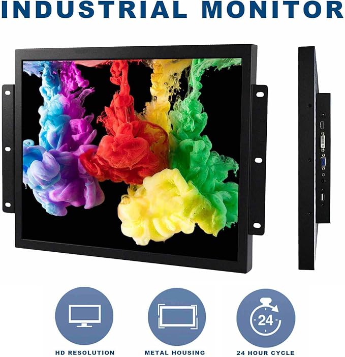 VSDISPLAY 17 Inch 1280x1024 LCD Touchscreen Monitor with VGA DVI Interface 4:3 Industrial Display Used for Outdoor High Brightness