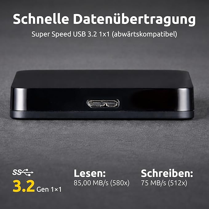 1TB Intenso USB3.0 Memory Case 2.5-inch Slim Portable Hard Drive