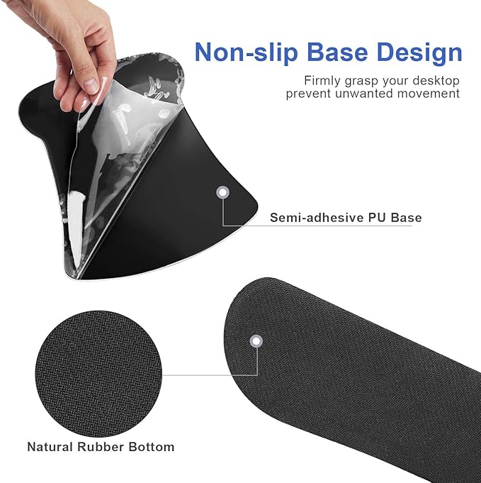 Keyboard Wrist Rest and Mouse Wrist Rest Pad Set Made of Memory Foam with Non Slip Rubber Base Ergonomic Gel Wrist Rest for Computer Keyboard Gaming Office Working with Beach Sand Coaster