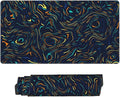 Abstract Starry Sky Swirl Desk Cover MatExtended Large Mouse PadComputer Laptop Mat Desk Decor for Office Game Home 30x16 Inch