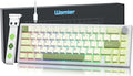 Womier 60% Gaming Mechanical Keyboard Green QMK/VIA Creamy Keyboard Wired Hot Swappable Gasket Mount RGB Key Board &amp PBT Keycaps(VK66 PRO)
