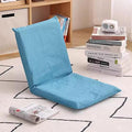 Floor Chair with Back Support Folding Sofa Chair Floor Gaming Chair Lazy Chair 6 Adjustable Position for Meditation Reading Watching TVBlue18.9×17.7×18.9in