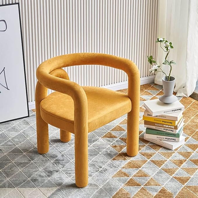 Office Chair Gaming Chair Computer Chair Cosmetic Chair Scandinavian Living Room Furniture Leisure Chair Reclining Dining Chair Cashmere Sofa Armchair Makeup Stool (Color : A Size : 1 Code)