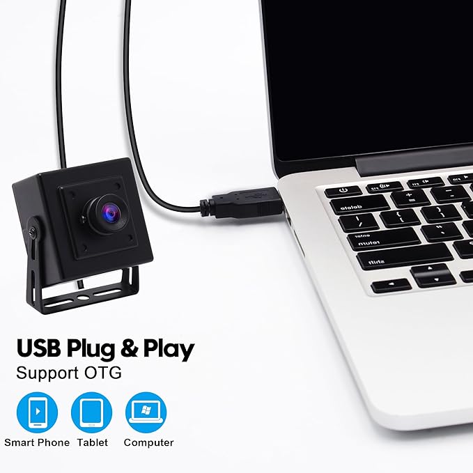 SVPRO 5MP USB Camera Distortion-Free HD Computer Webcam with Metal Case Aptina MI5100 CMOS Portable UVC Lightburn Camera for ComputerRaspberry Pi