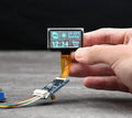 1.51inch Transparent OLED Compatible with Raspberry Pi 5/4B/3B+/3B/A+/Pi Zero W/Pi Zero 2W 128 x 64 Resolution SPI/I2C Interfaces Embedded Independent Driver Chip Light Blue Color Display