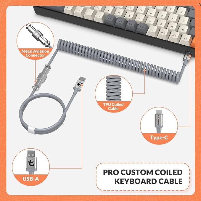 T8 60% Gaming Keyboard68 Keys Compact Mini Wired Mechanical Keyboard with 18 Chroma RGB BacklitBlue SwitchUSB C Coiled Keyboard Cablefor PCLaptopMacPS4Xbox-Dark Grey