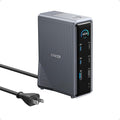 Anker Prime Docking Station 14-Port with 160W Max Output 10Gbps Fast Data Transfer Real-Time Smart Interface Audio and Ethernet Ports Dual 4K Displays for Dell HP Lenovo and More