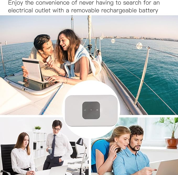Vikye 4G LTE WiFi Mobile Hotspot 150Mbps High Speed Mobile Hotspot 4G LTE Wireless WiFi Router for Home Travel Business Vikyetmur4x21wh