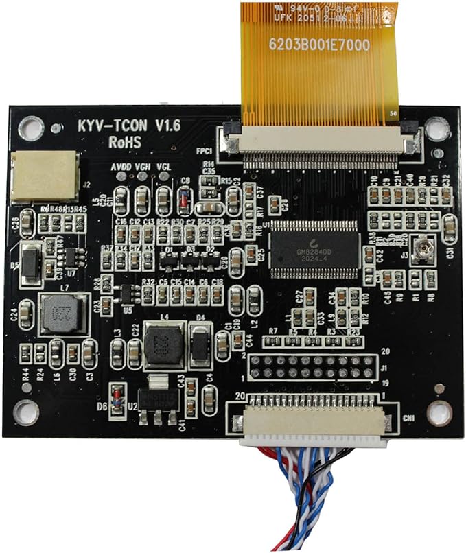 VSDISPLAY 5 ZJ050NA-08C 5 inch 640X480 LCD Screen Work with LCD Controller Driver Board VS-N5V3.1 AT050TN22 Replacement Screen
