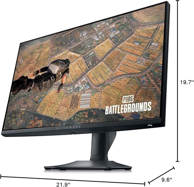 Alienware Gaming Monitor AW2523HF 24.5'' IPS LED FHD 360Hz Display AMD FreeSync Monitor (USB HDMI)Height/Tilt/Swivel/Pivot Adjustability Dark Side of The Moon with HEX Accessories