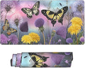 Butterflies Desk Cover MatExtended Large Mouse PadComputer Laptop Mat Desk Decor for Office Game Home 30x16 Inch
