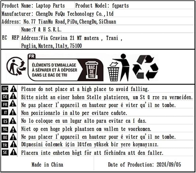 Generic Laptop Internal Built-in Speakers for Lenovo ThinkBook 14s Yoga