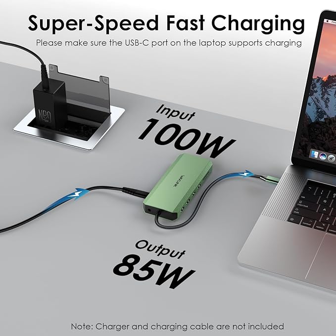 WAVLINK USB C Docking Station Green