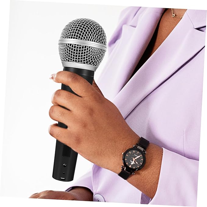 Toyvian Professional Ktv Microphone Stage Microphone Cable Clip for Singing Lightweight Design