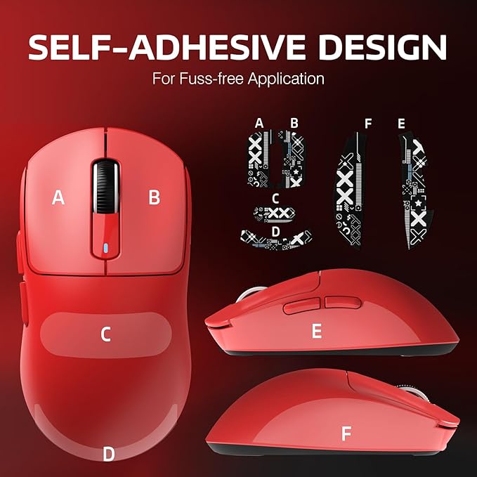 ATTACK SHARK X3 Wireless Gaming Mouse 49g Bluetooth/2.4G/USB-C Ergonomic Computer Mouse PAW3395 26K DPI Sensor 200h Battery Life Programmable Buttons Griptape Gaming Accessories for PC/Laptop/Mac