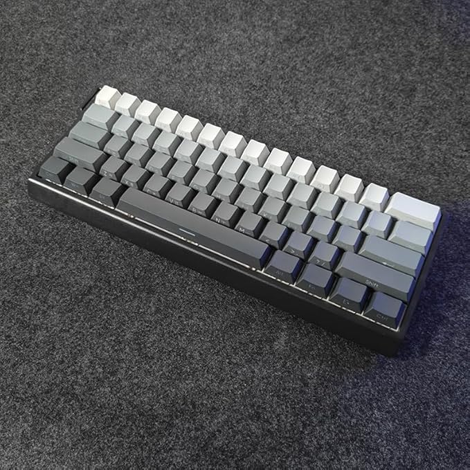 FKZ H60 Aluminum Keyboard Case60% Compact Customized Mechanical Gaming Keyboard Housing Compatible with Wooting60/Win60/GH60/MADLIONS MAD60HE/61Keys Barebones Keyboard DIY (Black)