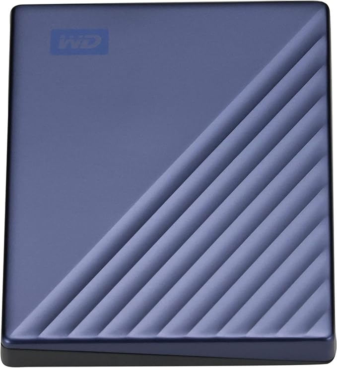 WD 5TB My Passport Ultra Blue Portable External Hard Drive backup software with defense against ransomware and password protection USB-C and USB 3.1 - WDBFTM0050BBL-WESN