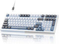 KEMOVE K98SE Mechanical Gaming Keyboard 98 Keys LED Backlit Programmable 96% Wired Computer Keyboard with Double Sound Dampening Foam Pre-lubed Brown Switch