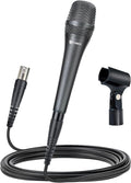 CAROL AC-910 XLR Wired Vocal Microphone – Dynamic Cardioid Mic with Dual-Engine AHNC Noise Cancelling Tech for Singing Karaoke Stage &amp Studio Includes Microphone Mic Clip &amp 14.8ft XLR Cabl