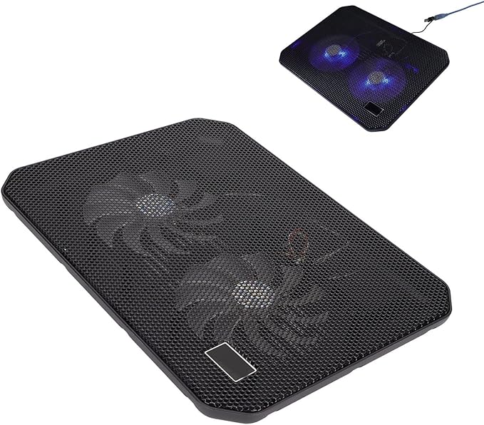 Simple Fan LaptopLaptop Cooling Base Cooling Pad Bracket Ergonomic Angle Fast Heat Dissipation USB Port Silent Laptop Cooler Suitable for Laptops Under 17 Inches