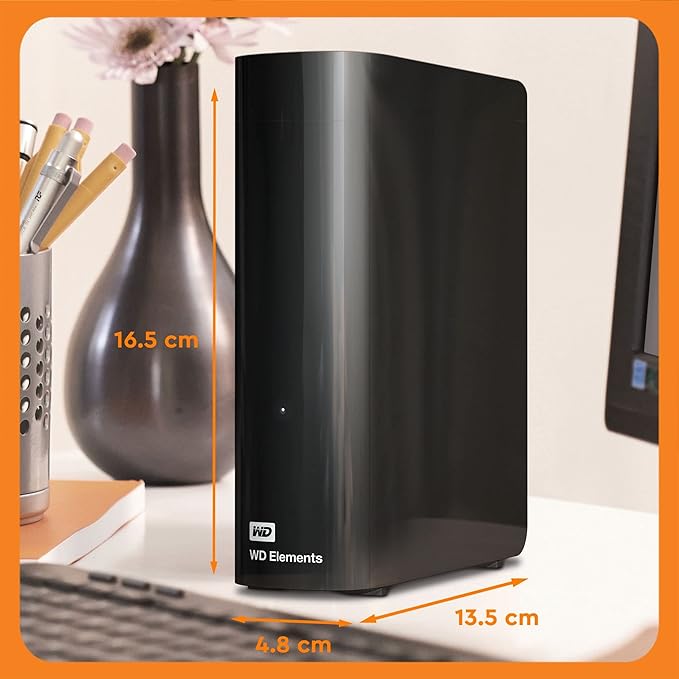 WD 6 TB Elements Desktop External Hard Drive - USB 3.0 Black
