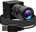 1080P USB Camera with 2.8-12mm Varifocal Lens 0.01Lux Low Light Webcam H.264 IMX323 Computer Camera for Video Conference Plug &amp Play for Windows/Linux/Mac